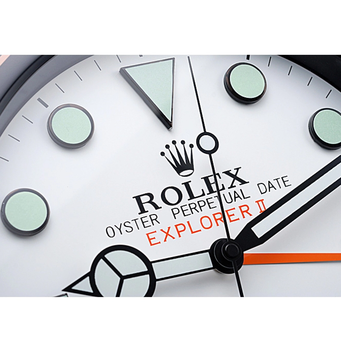 Aaa replica Wall Rolex II Black-Orange 622479 Explorer Clock 0611